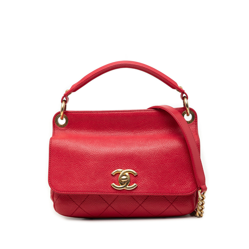 Pre-Loved Chanel Small Caviar Business Affinity Top Handle Bag